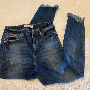 KanCan Women's Skinny Jeans - Dark Blue